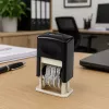 LEAN Automatischer Datumsstempel Verstellbarer Büro-Datumsstempel Schwarz