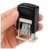 LEAN Automatischer Datumsstempel Verstellbarer Büro-Datumsstempel Schwarz