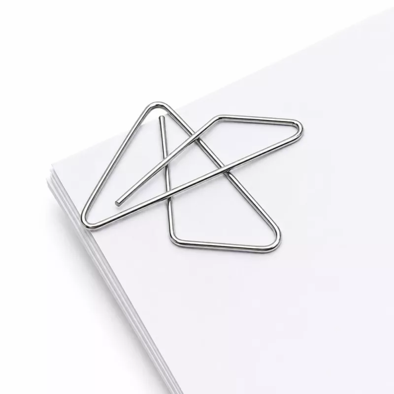 LEAN Butterfly Metall-Büroklammern für Dokumente, Büro, 24 mm, 100 Stück