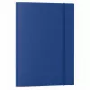 LEAN Kartonmappe mit Gummizug, lackiert, A4, 300 g/m², blau
