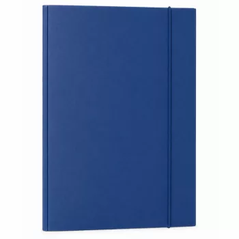 LEAN Kartonmappe mit Gummizug, lackiert, A4, 300 g/m², blau
