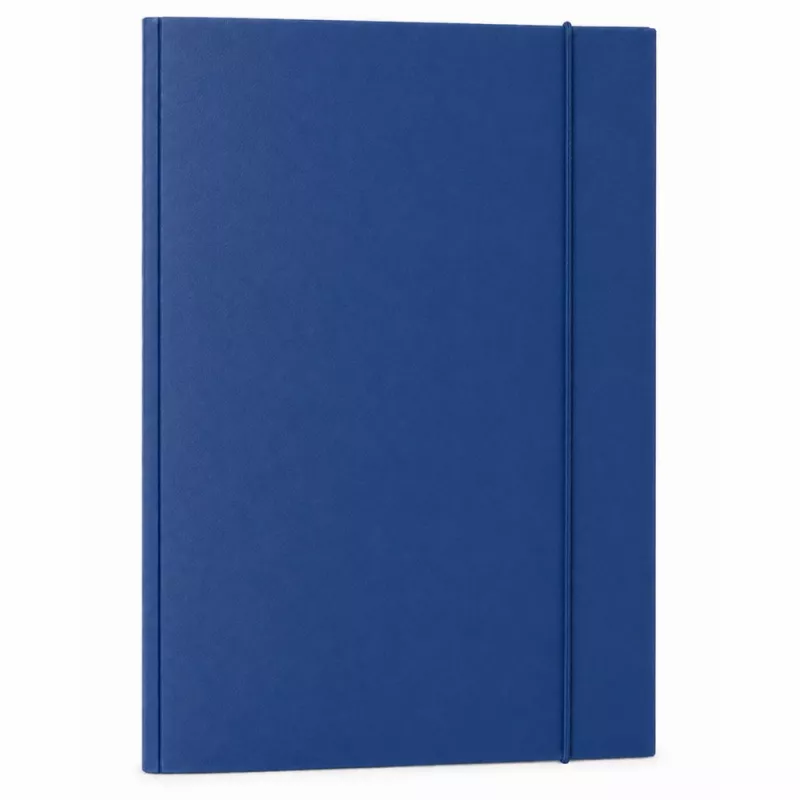 LEAN Kartonmappe mit Gummizug, lackiert, A4, 300 g/m², blau