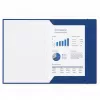 LEAN Kartonmappe mit Gummizug, lackiert, A4, 300 g/m², blau