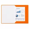 LEAN Kartonmappe mit Gummiband, lackiert, A4, 300 g/m², Orange