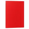 LEAN Kartonmappe mit Gummizug, lackiert, A4, 300 g/m², rot