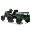 LEAN CARS 24V Batteriebetriebener Traktor mit Anhänger Dunkelgrün - CH9959B