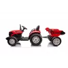 LEAN CARS 24V Batterie-Traktor HC-306 Rot mit Anhänger
