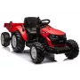 LEAN CARS 24V Batterie-Traktor HC-306 Rot mit Anhänger