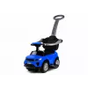 LEAN CARS 614W Kinder-Rutschauto mit Schiebegriff und Elternlenkstange - Blau