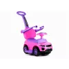 LEAN CARS 614W Toddlers Ride On Push Along with Parent Handle - Pink