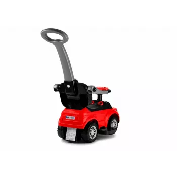 LEAN CARS 614W Kinder-Rutschauto mit Schiebegriff - Rot