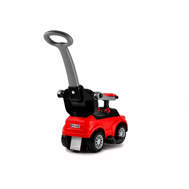 LEAN CARS 614W Kinder-Rutschauto mit Schiebegriff - Rot