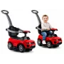 LEAN CARS 614W Kinder-Rutschauto mit Schiebegriff - Rot