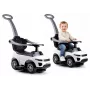 LEAN CARS 614W Toddlers Ride On Push Along with Parent Handle - Weiß