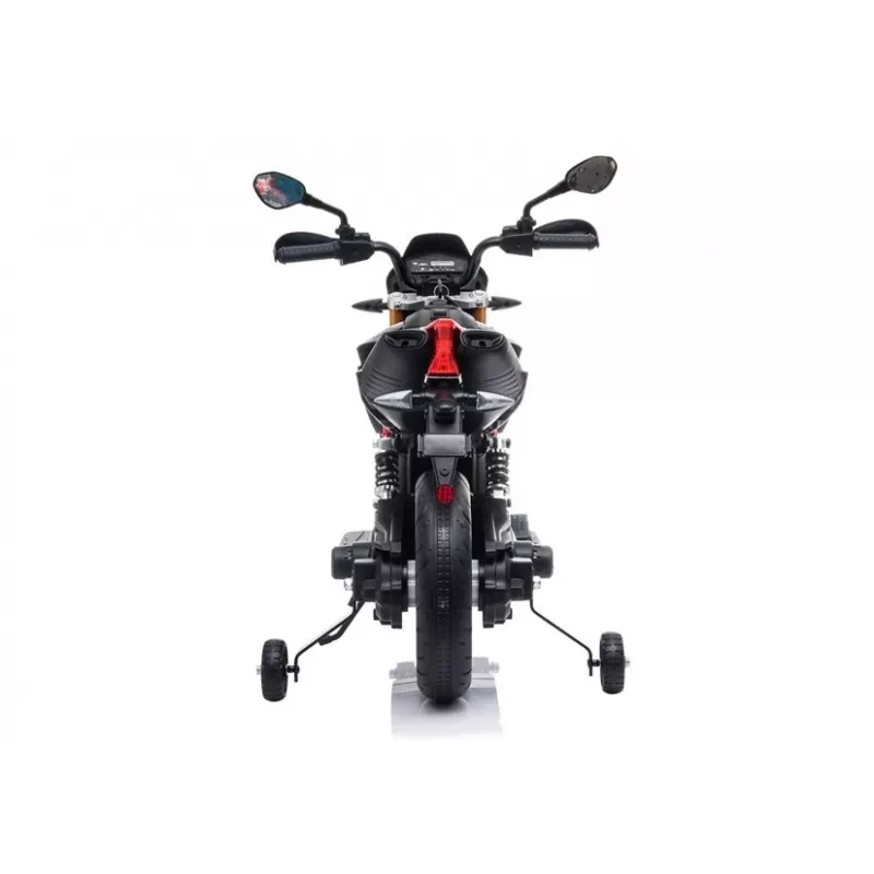 LEAN CARS Aprilia A007 Elektrisches Kinder-Motorrad Schwarz