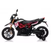 LEAN CARS Aprilia A007 Elektrisches Kinder-Motorrad Schwarz & Rot