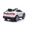 LEAN CARS Audi E-Tron Elektro-Kinderauto für Kinder Weiß QLS-6688 mit LED-Leuchten und MP3-Player