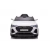 LEAN CARS Audi E-Tron Elektro-Kinderauto für Kinder Weiß QLS-6688 mit LED-Leuchten und MP3-Player