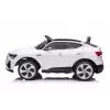 LEAN CARS Audi E-Tron Elektro-Kinderauto für Kinder Weiß QLS-6688 mit LED-Leuchten und MP3-Player