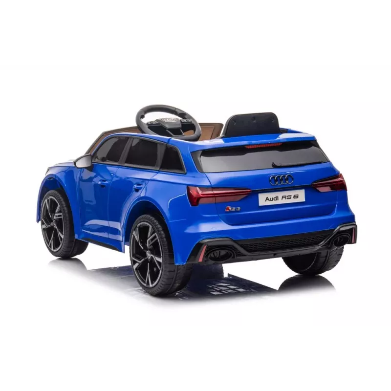 LEAN CARS Audi RS6 BRD-2118 batteriebetriebenes Fahrzeug Blau