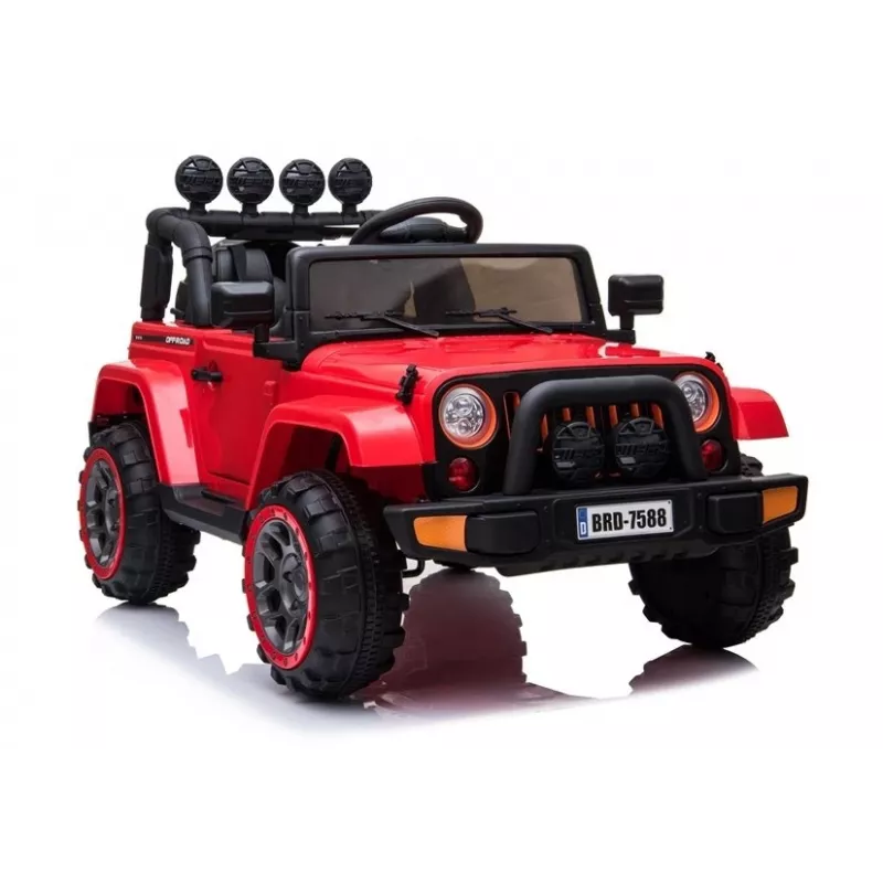 LEAN CARS Battery Car Jeep BRD-7588 Red 4x4 7408