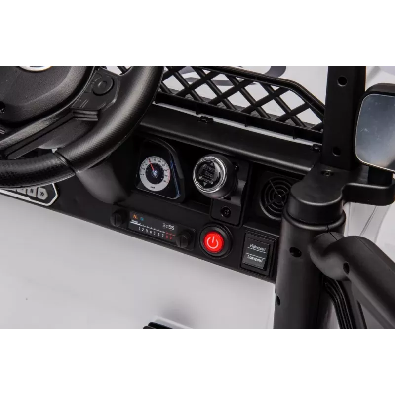 LEAN CARS Batterieauto Toyota FJ Weiß 4x4