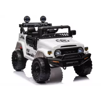 LEAN CARS Batterieauto Toyota FJ Weiß 4x4