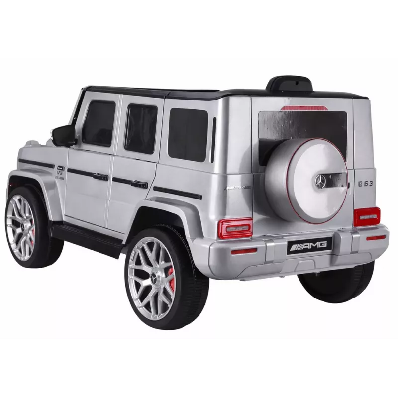 LEAN CARS Batteriebetriebenes Auto Mercedes G63 S306-1 Silber