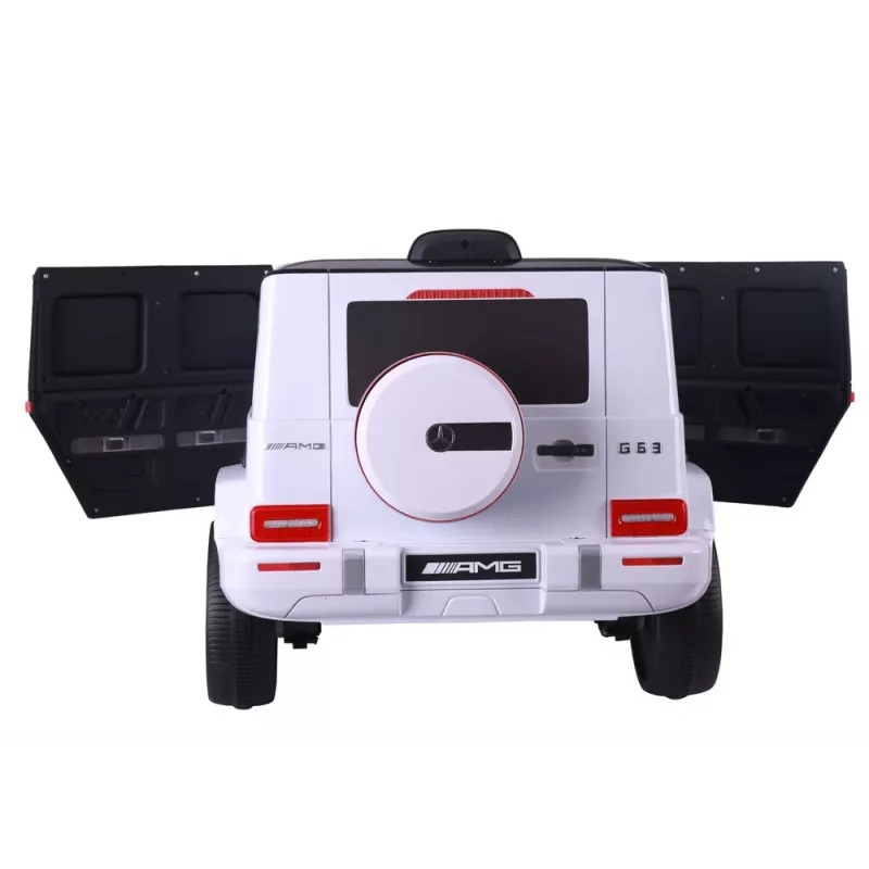 LEAN CARS Battery Operated Car Mercedes G63 S306-1 White