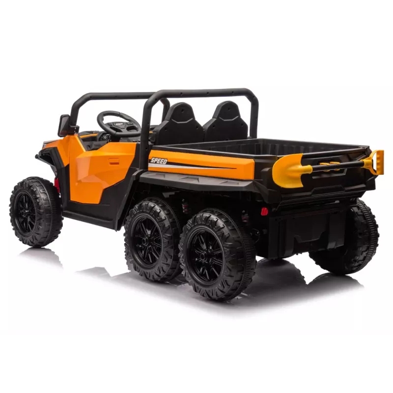 LEAN CARS Batteriebetriebenes Fahrzeug 6 Räder XB-1038A 4x4 24V Orange