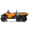 LEAN CARS Batteriebetriebenes Fahrzeug 6 Räder XB-1038A 4x4 24V Orange