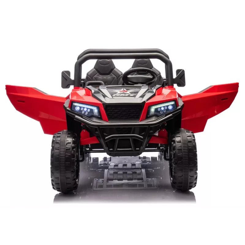 LEAN CARS Batteriebetriebenes Fahrzeug 6 Räder XB-1038A 4x4 24V Rot