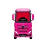 LEAN CARS Batteriebetriebenes Auto Mercedes Actros Truck Pink 4x4 mit MP3 LED Pilot