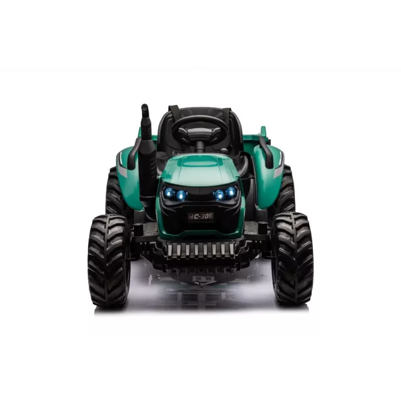 LEAN CARS Batteriebetriebener Trettraktor HC-306 Dunkelgrün 24V