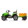 LEAN CARS Traktor mit Batterieantrieb BBH-030 Grün 12V Fahrtraktor mit elterlicher Fernbedienung