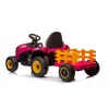 LEAN CARS Batteriebetriebener Traktor BBH-030 Pink
