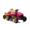 LEAN CARS Batteriebetriebener Traktor BBH-030 Pink
