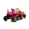 LEAN CARS Batteriebetriebener Traktor BBH-030 Pink