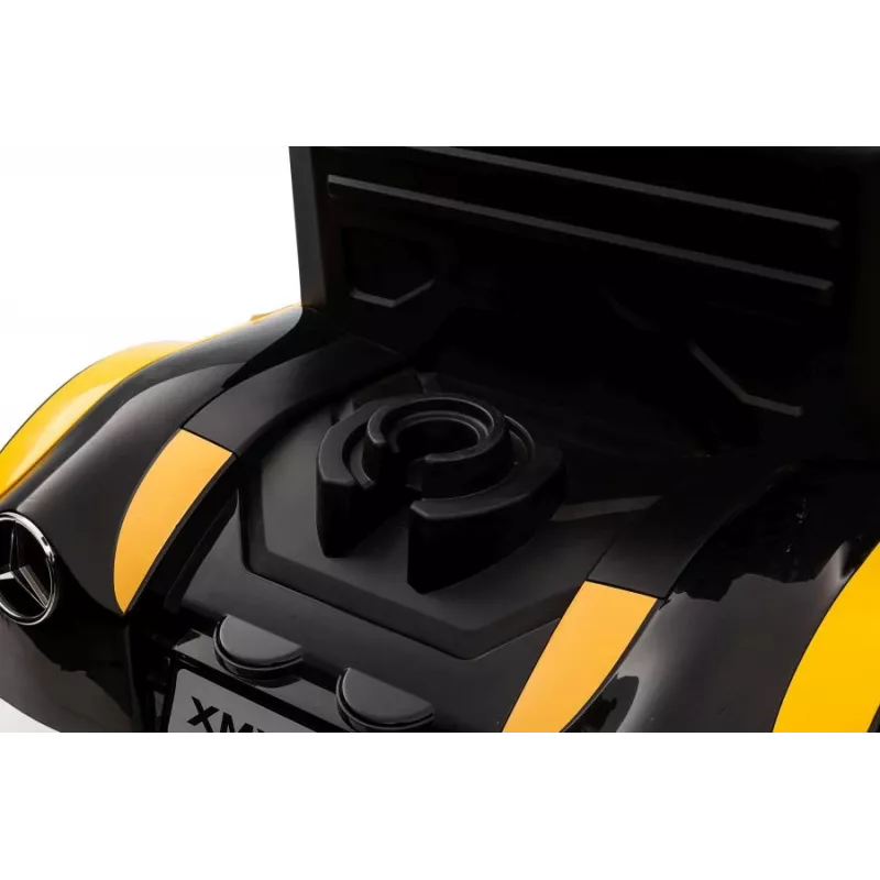 LEAN CARS Batteriebetriebener Truck Mercedes XMX622 Gelb LED-Leuchten