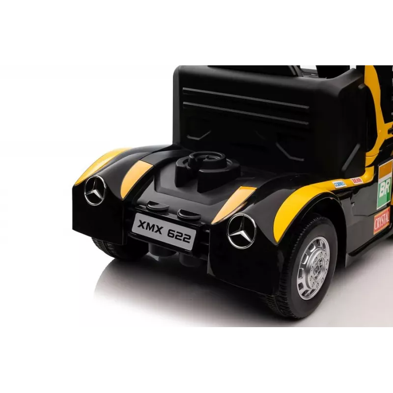LEAN CARS Batteriebetriebener Truck Mercedes XMX622 Gelb LED-Leuchten