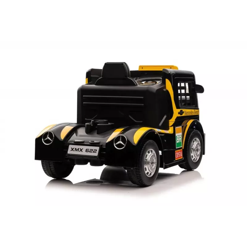 LEAN CARS Batteriebetriebener Truck Mercedes XMX622 Gelb LED-Leuchten