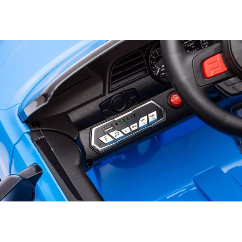 LEAN CARS Batteriebetriebenes Fahrzeug Ford Mustang GT500 Shelby Blau