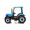 LEAN CARS Batterie-Traktor A011 24V Blau – Kinder-Elektroauto mit 2x200W Motoren, Fernbedienung, LED-Leuchten, Bluetooth