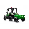 LEAN CARS Batterie-Traktor BLT-206 Grün mit abnehmbarem Anhänger, 12V Kinderfahrzeug für 3-8 Jahre, 2x45W, EVA-Räder, Fernbedienung