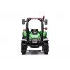 LEAN CARS Batterie-Traktor BLT-206 Grün mit abnehmbarem Anhänger, 12V Kinderfahrzeug für 3-8 Jahre, 2x45W, EVA-Räder, Fernbedienung