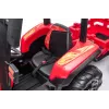 LEAN CARS Batterie-Traktor BLT-206 Rot, 12V 7Ah, 2x35W, Kinder-Elektroauto mit Fernbedienung und Anhänger