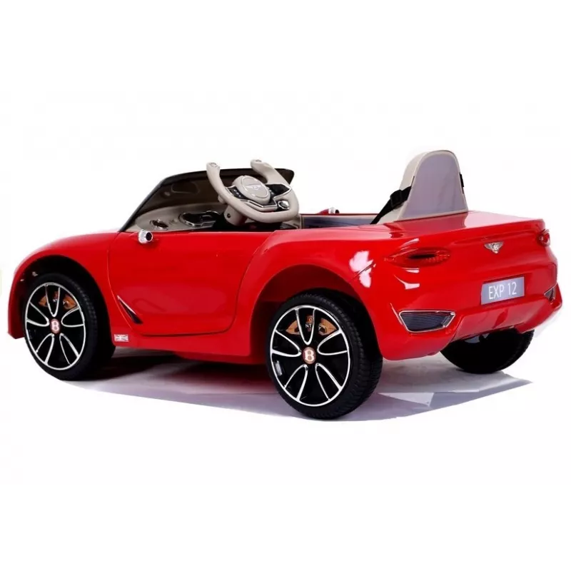 LEAN CARS Bentley Continental GT 12V Elektro-Kinderauto - Rot lackiert