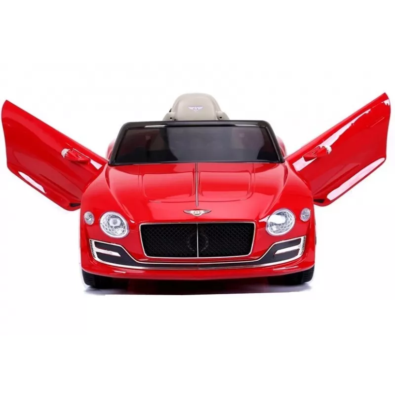 LEAN CARS Bentley Continental GT 12V Elektro-Kinderauto - Rot lackiert