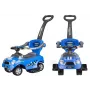 LEAN CARS Coupe Car Manual Ride On mit Elternschiebegriff - Blau