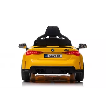 LEAN CARS Elektrisches Kinderauto BMW M4 Gelb